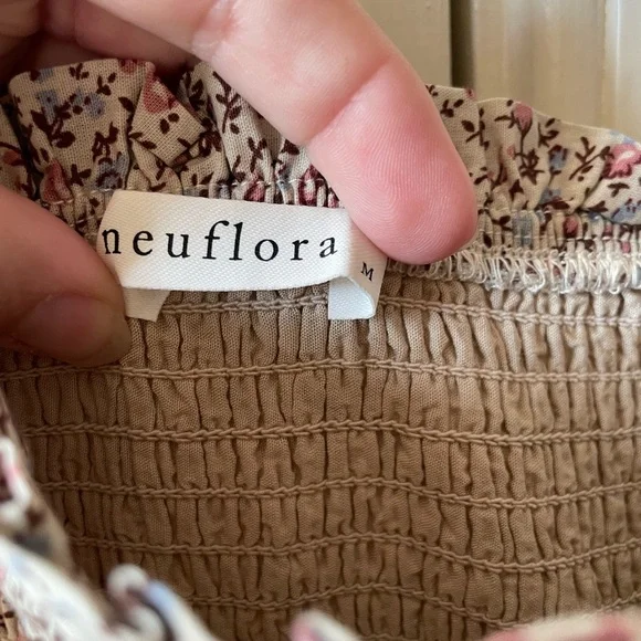 Neuflora Floral Smocked Maxi Dress - Picture 4 of 5